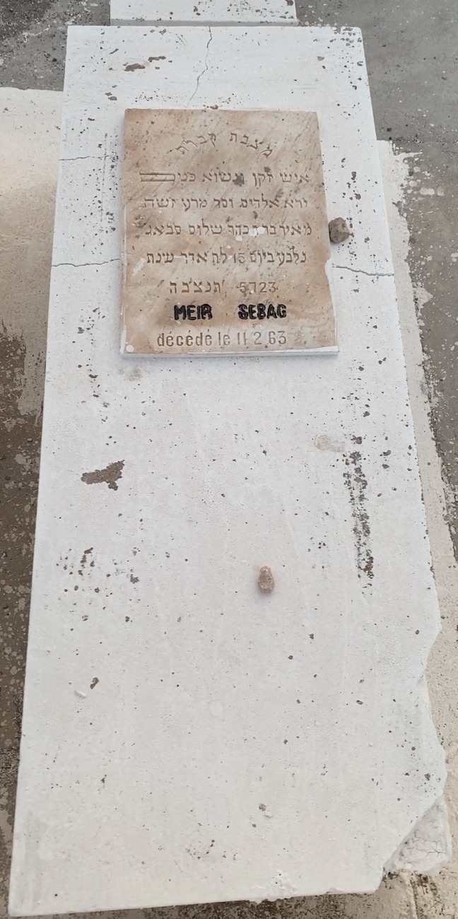 Grabstein von Sebag Meir