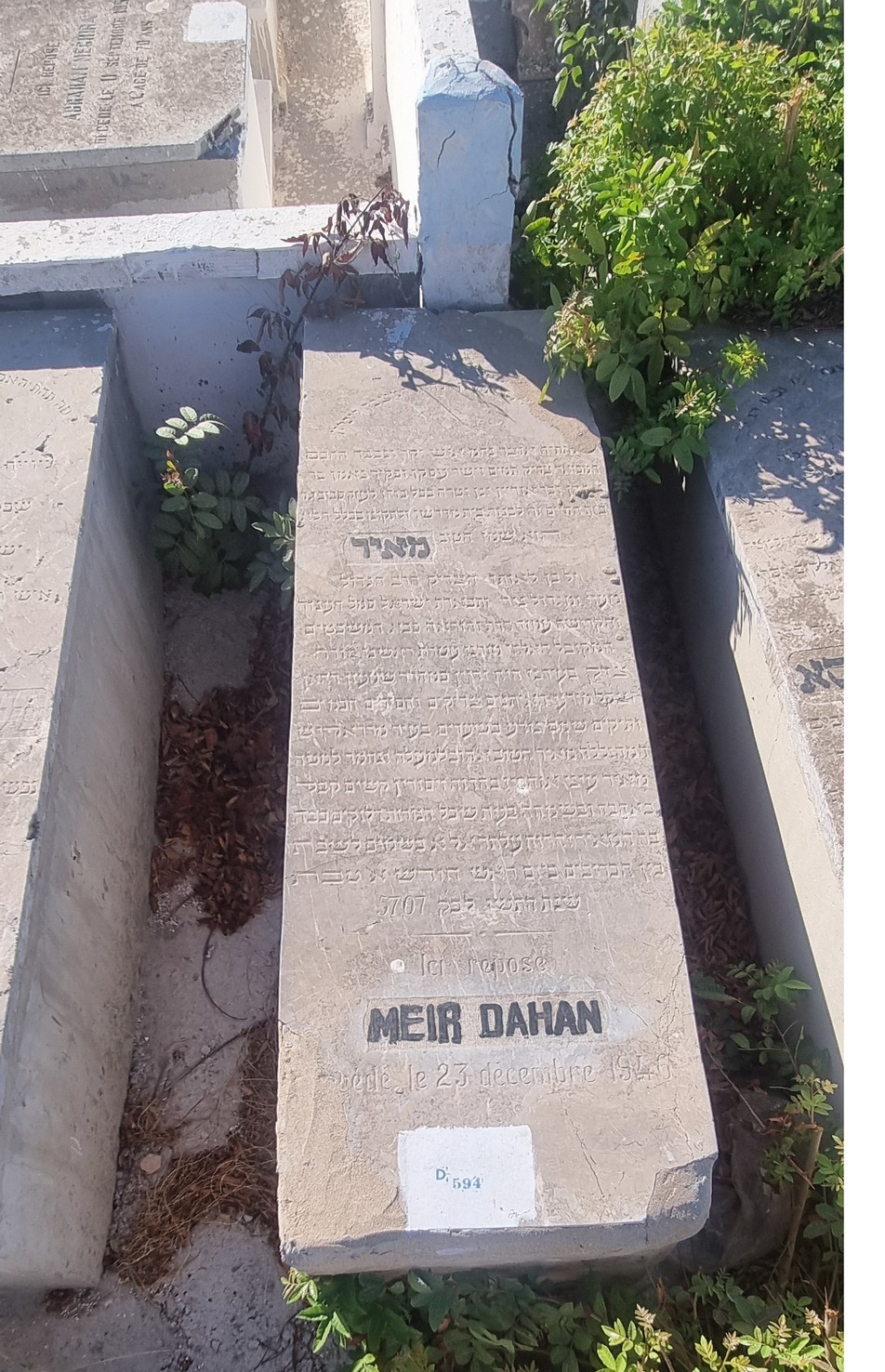 Lápide de Dahan Meir