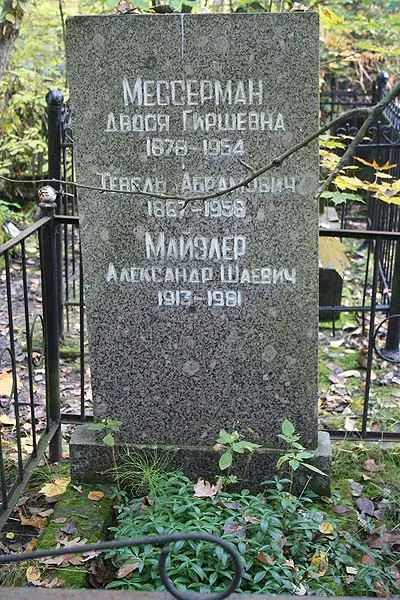 Майзель А. Ш. का स्मारक