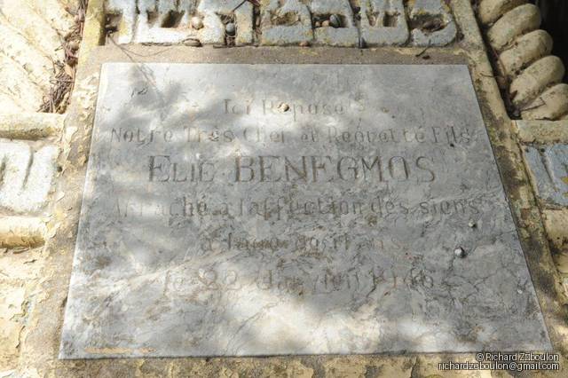 Stèle de BENEGMOS ELIE