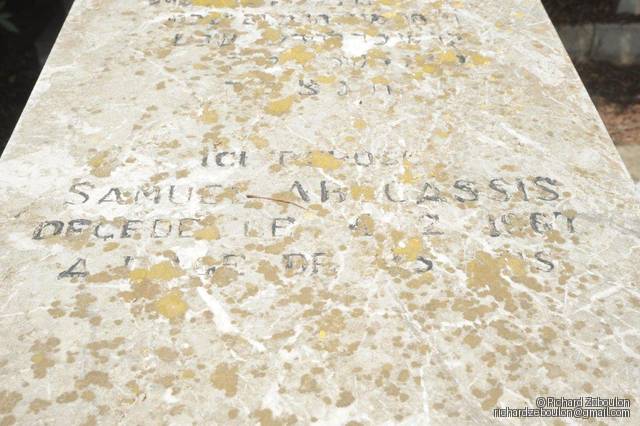 Stèle de ABECASSIS SAMUEL