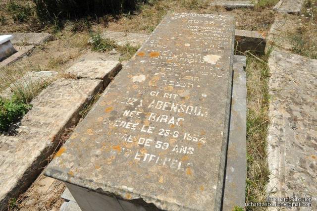 Stèle de ABENSOUR ALIZA