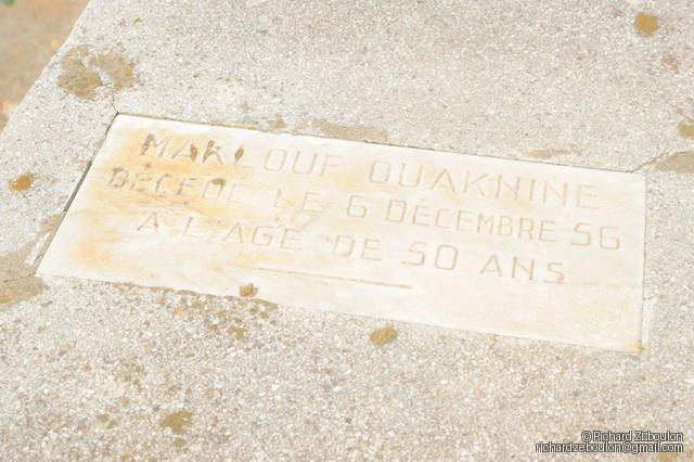 Stèle de Ouaknine Maklouf