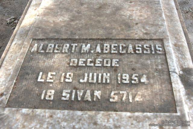 Stèle de ABECASSIS Albert M.