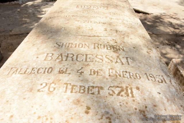 شاهدة قبر BARCESSAT SHIMON RUBEN