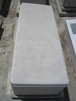 Надгробие foinquinos henri