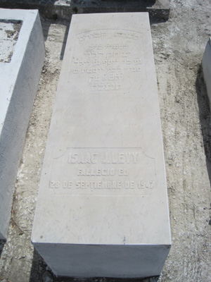 Grafsteen van levy isaac