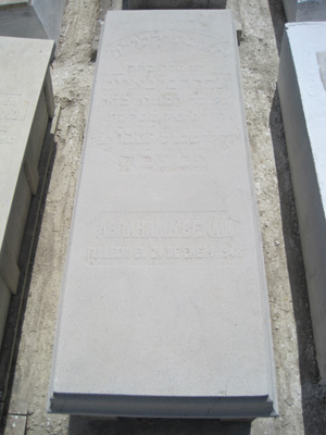 Grabstein von benaim abraham