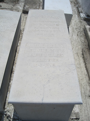Lápide de moritz maximo
