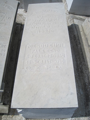 Lápide de cubby messod