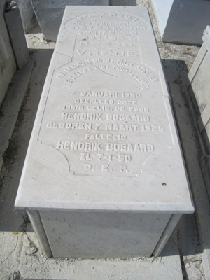 bogard hendrich fejfája