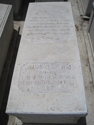 Stèle de cazes abraham
