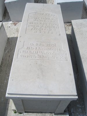 Grabstein von weisz bella