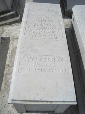 Grabstein von elbaz meir