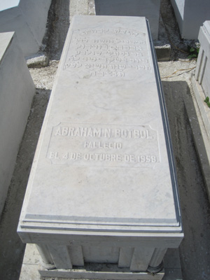 Lápide de botbol abraham