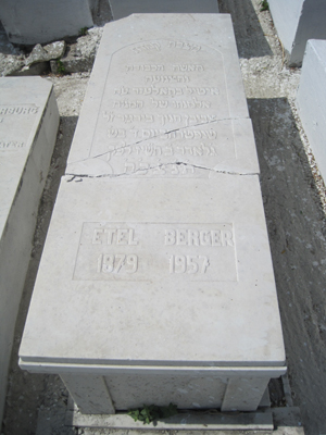 berger etel fejfája