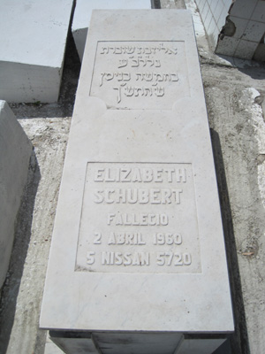Stèle de shubert elizabeth