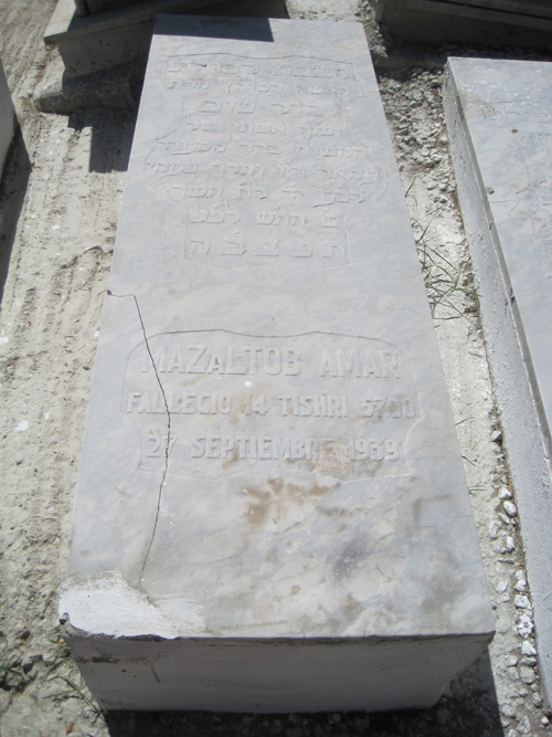 Grabstein von amar mazaltob