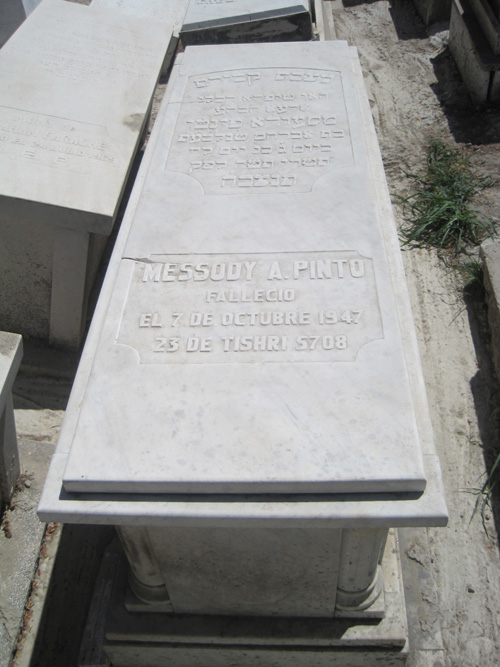Grabstein von pinto messody