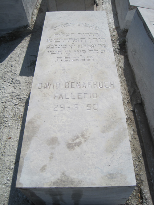 Grabstein von benarroch david