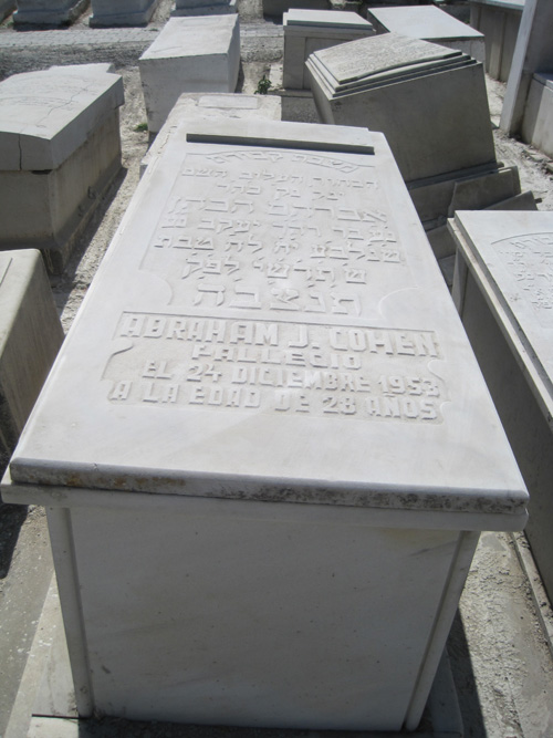 Grabstein von cohen abraham