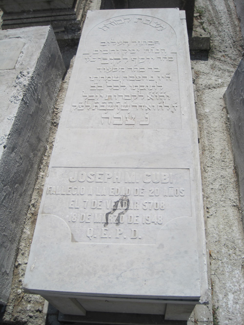 Grabstein von cubi joseph