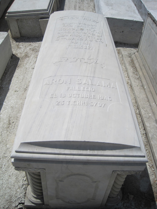 Grabstein von salama aaron