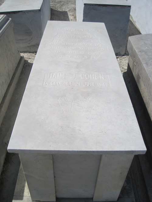 Lápide de cohen haim