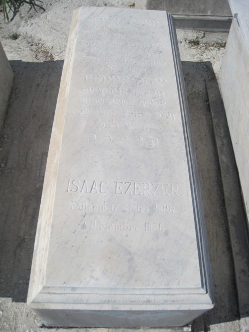 Grabstein von ezerzer isaac