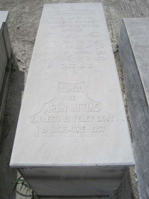 Grabstein von attias gimol
