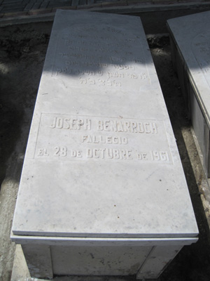 Lápide de benarroch joseph