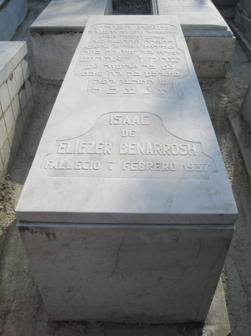 Lápide de benarroch isaac