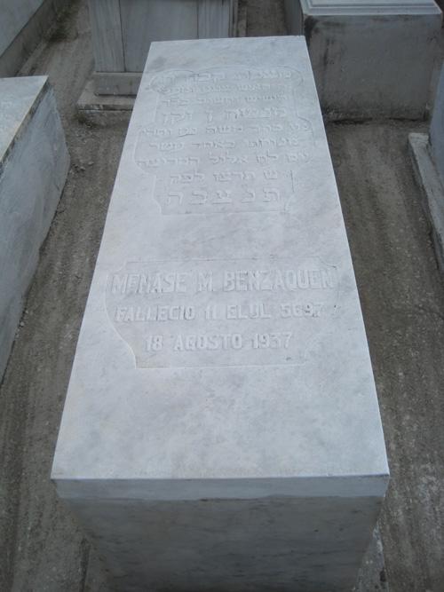 Lápide de benzaquen menasse