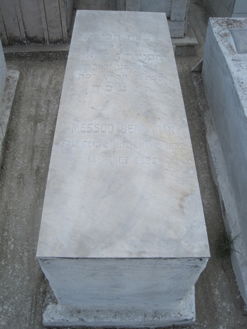 Grabstein von bendahan messod