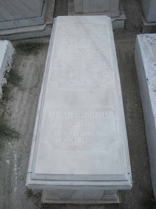 Grabstein von bendahan amram