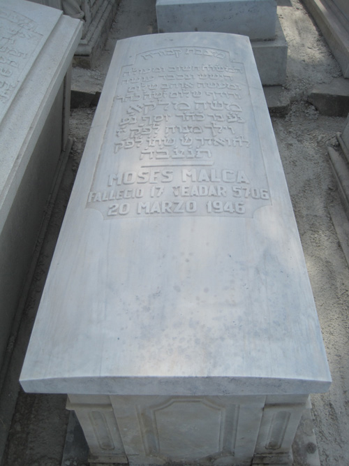 شاهدة قبر malka moses