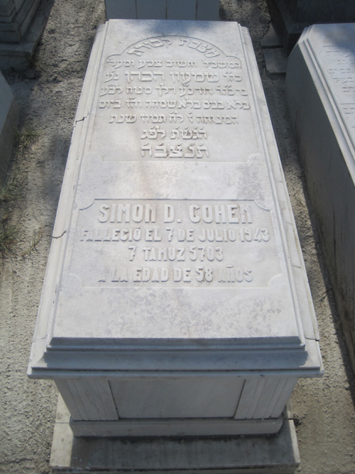 Grabstein von cohen simon