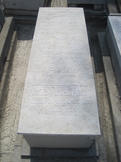 מצבת pinto jacob rafael