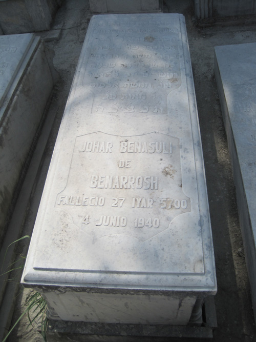 Grabstein von benarroch johar