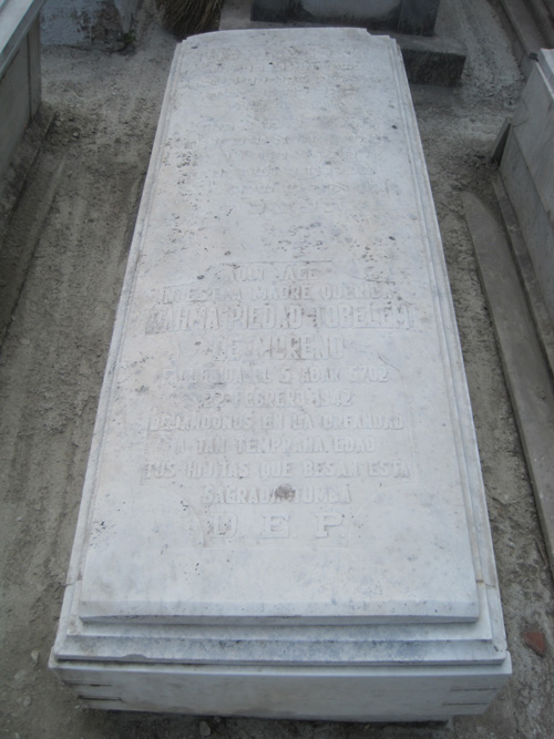 Stèle de moreno toblem rahma piedad de