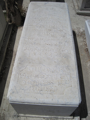 Grabstein von elazar celia