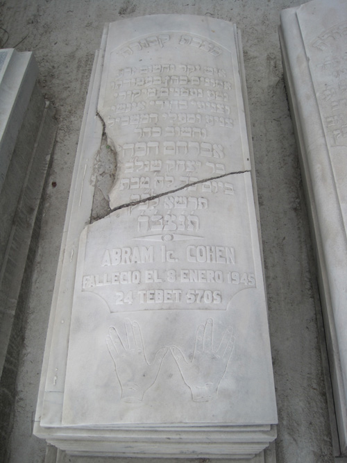 Grabstein von cohen abraham