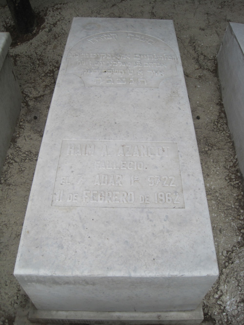 Stèle de azancot haim