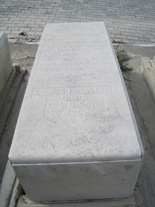 Tombstone of cohen samuel