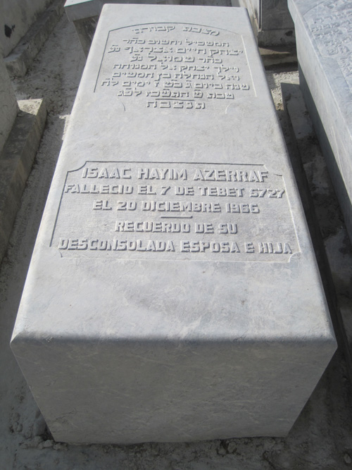 azerraf isaac haim का स्मारक