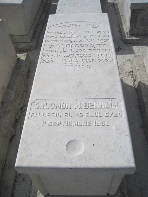 Stèle de benhaim salomon