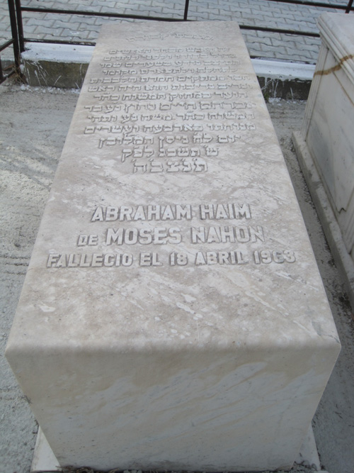 Stèle de nahon abraham haim