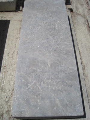Stèle de ohayon simy