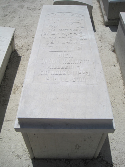 Stèle de azancot rica jacob