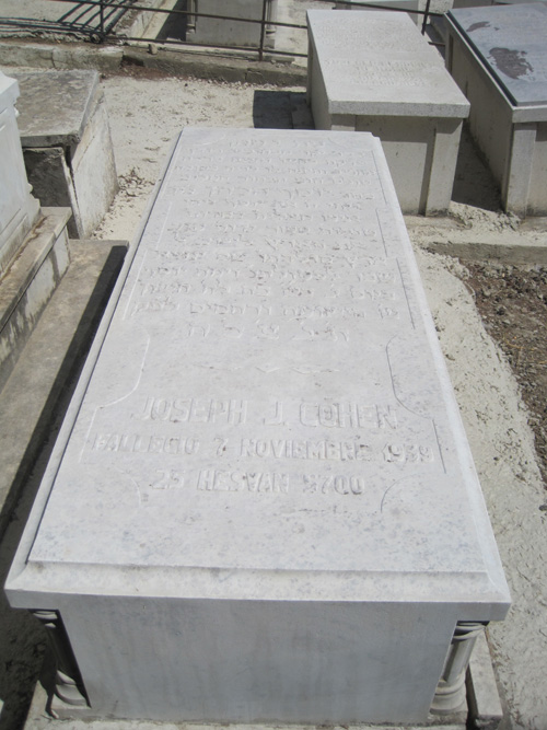 Grabstein von cohen joseph